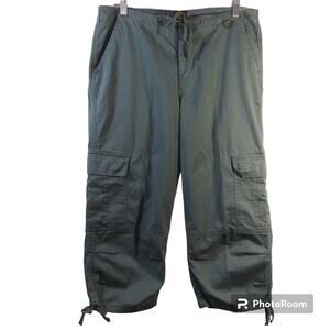 Momento Green Cargo Capri Pants Gorpcore Outdoor Size 12